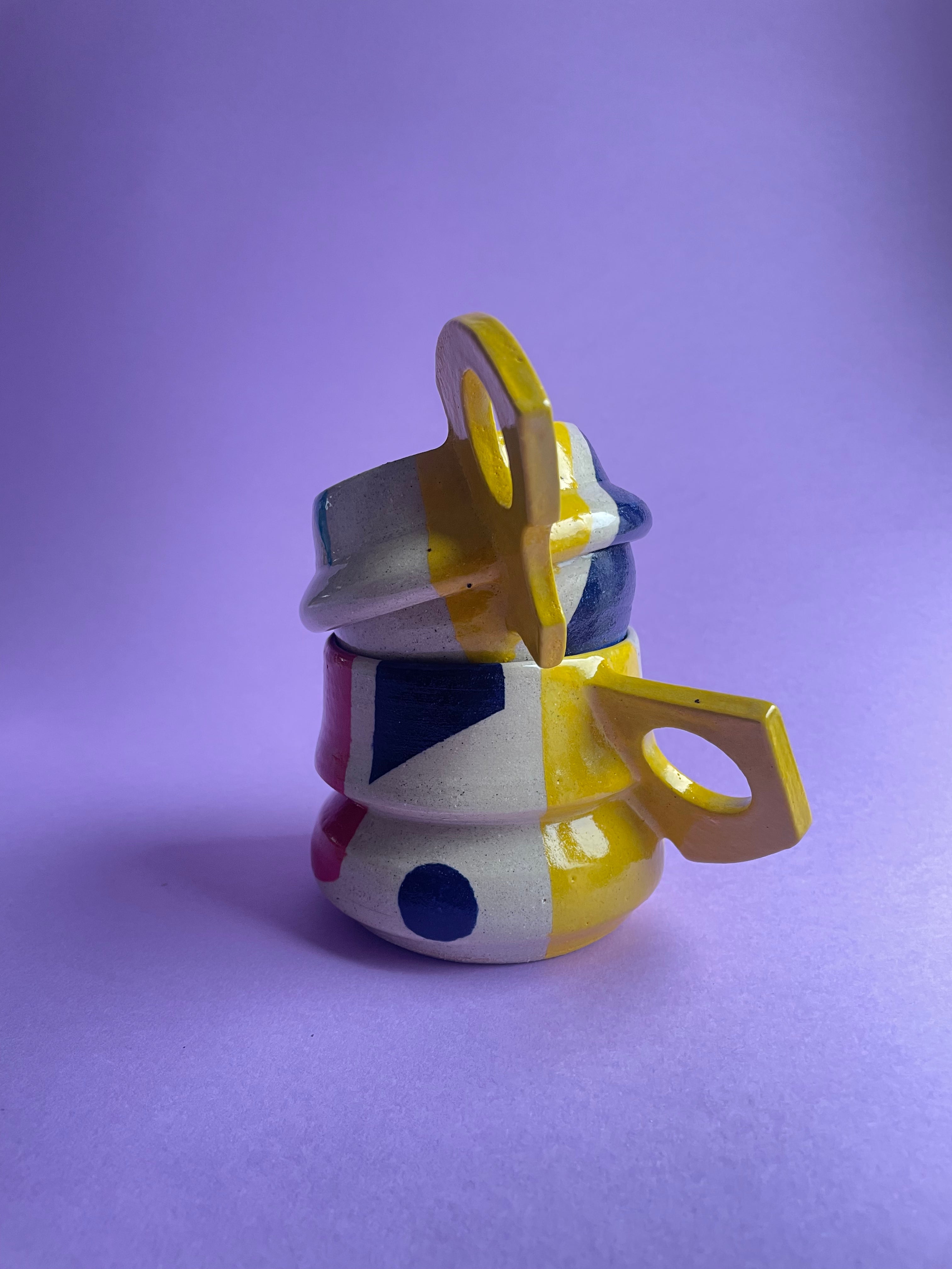 Flirty Mug- Yellow Handles