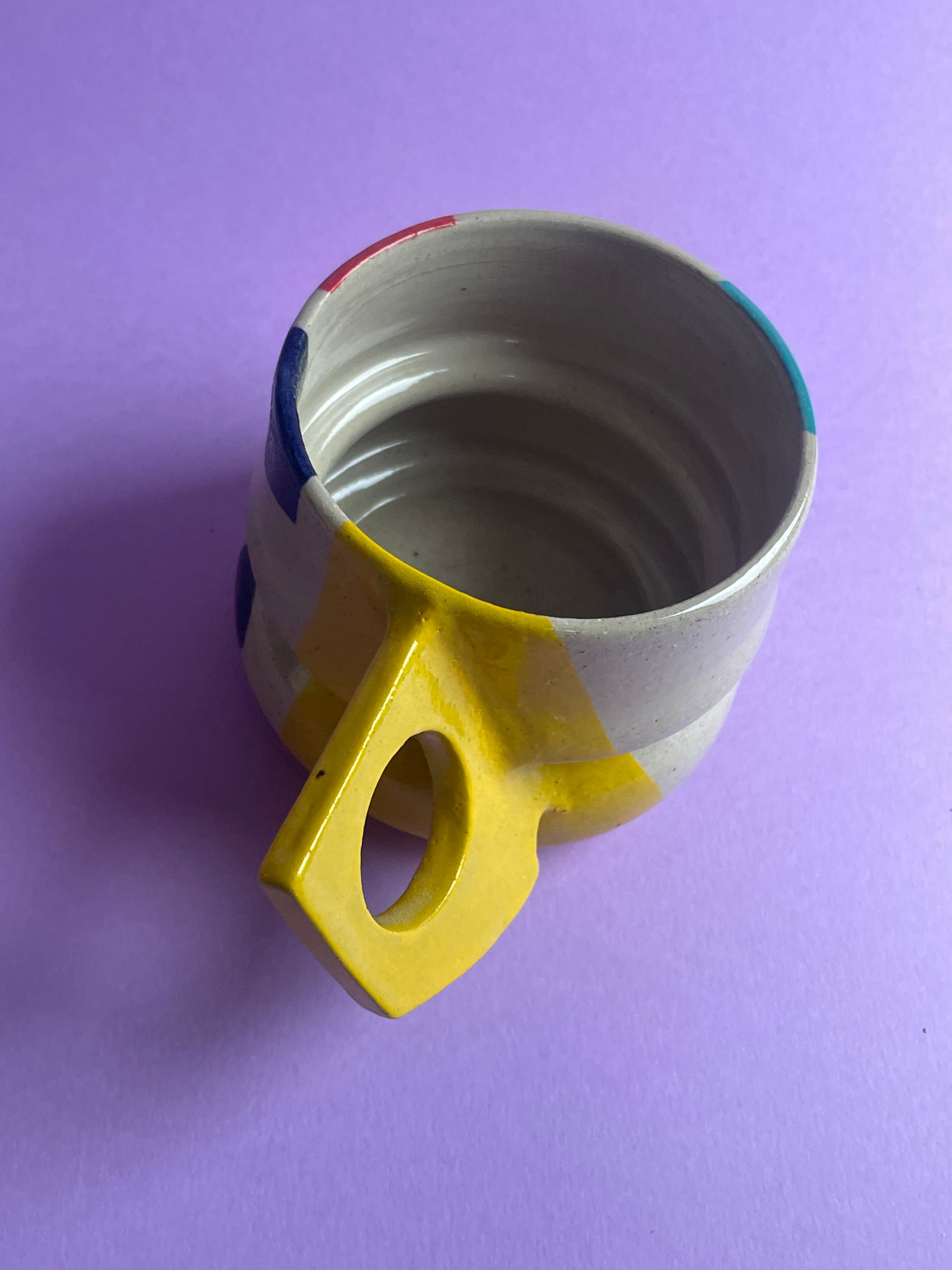 Flirty Mug- Yellow Handles