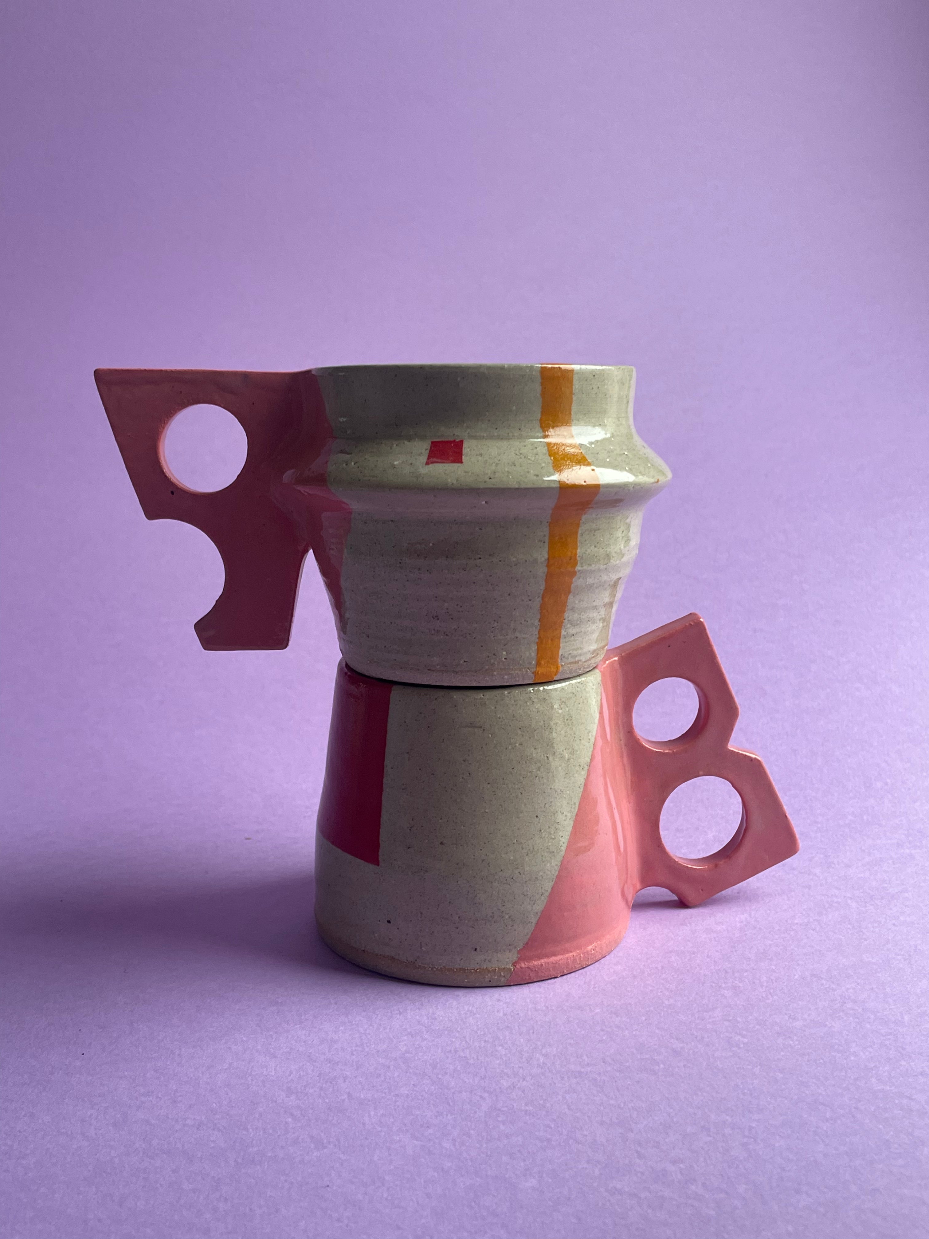 Flirty Mug - Pink Handles