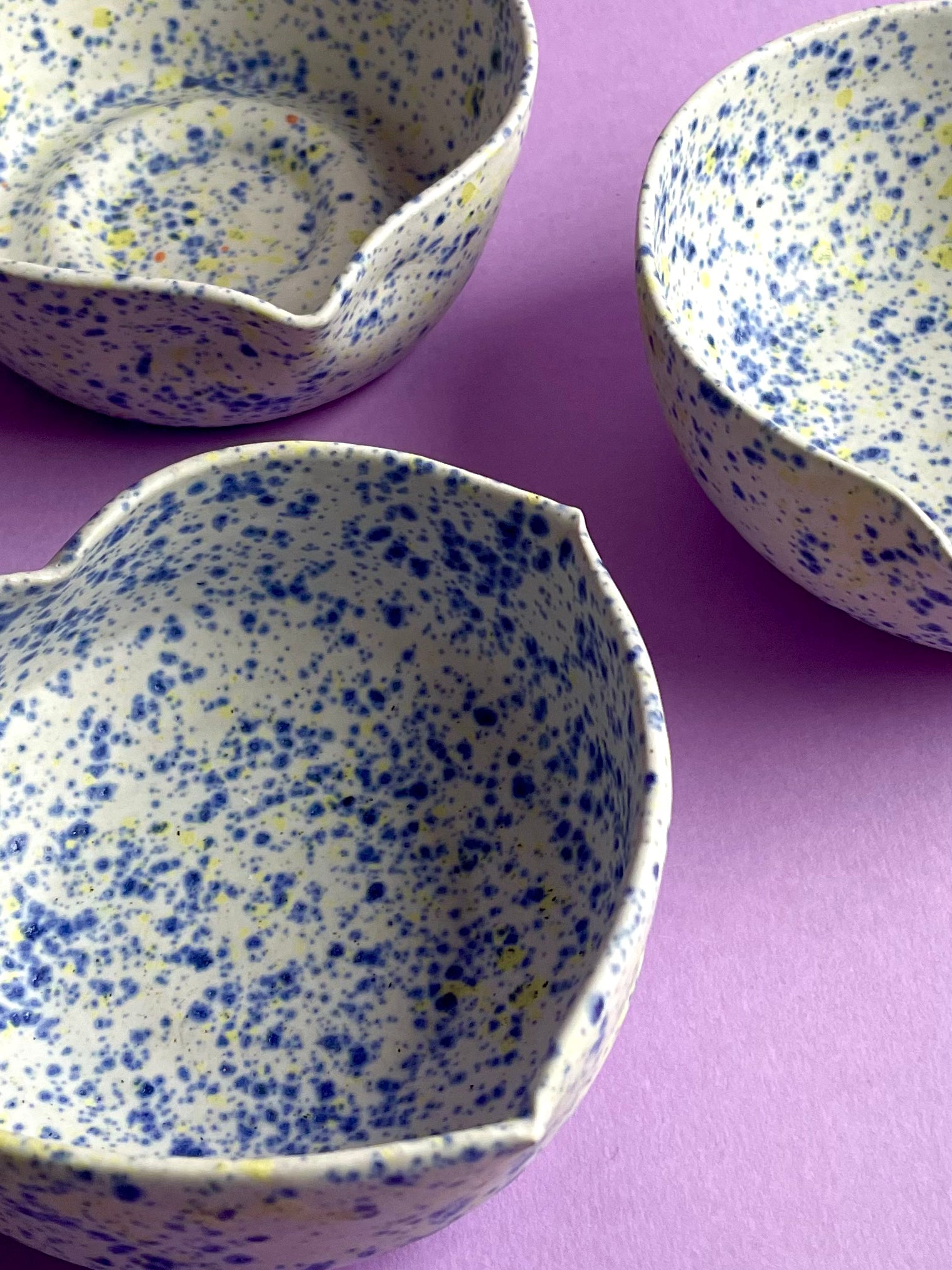 Set of Blue Mist Pouring Bowls