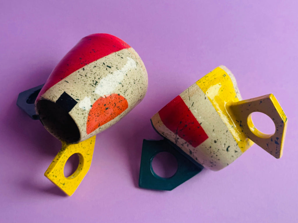 Two Wing Handled Small Bud Vase