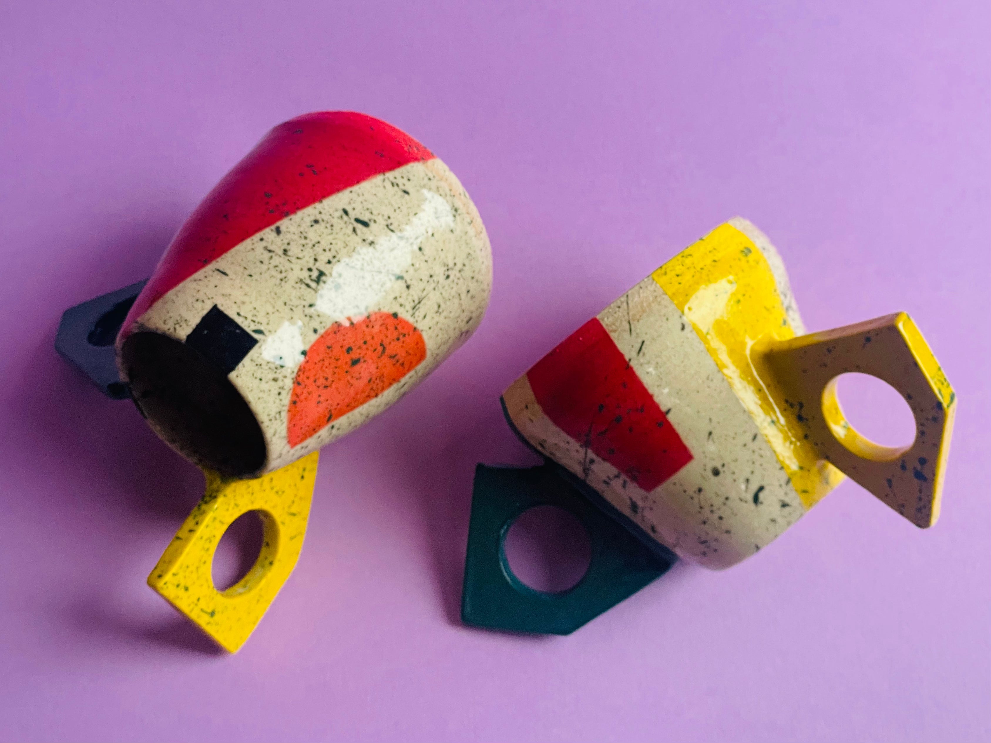 Two Wing Handled Small Bud Vase