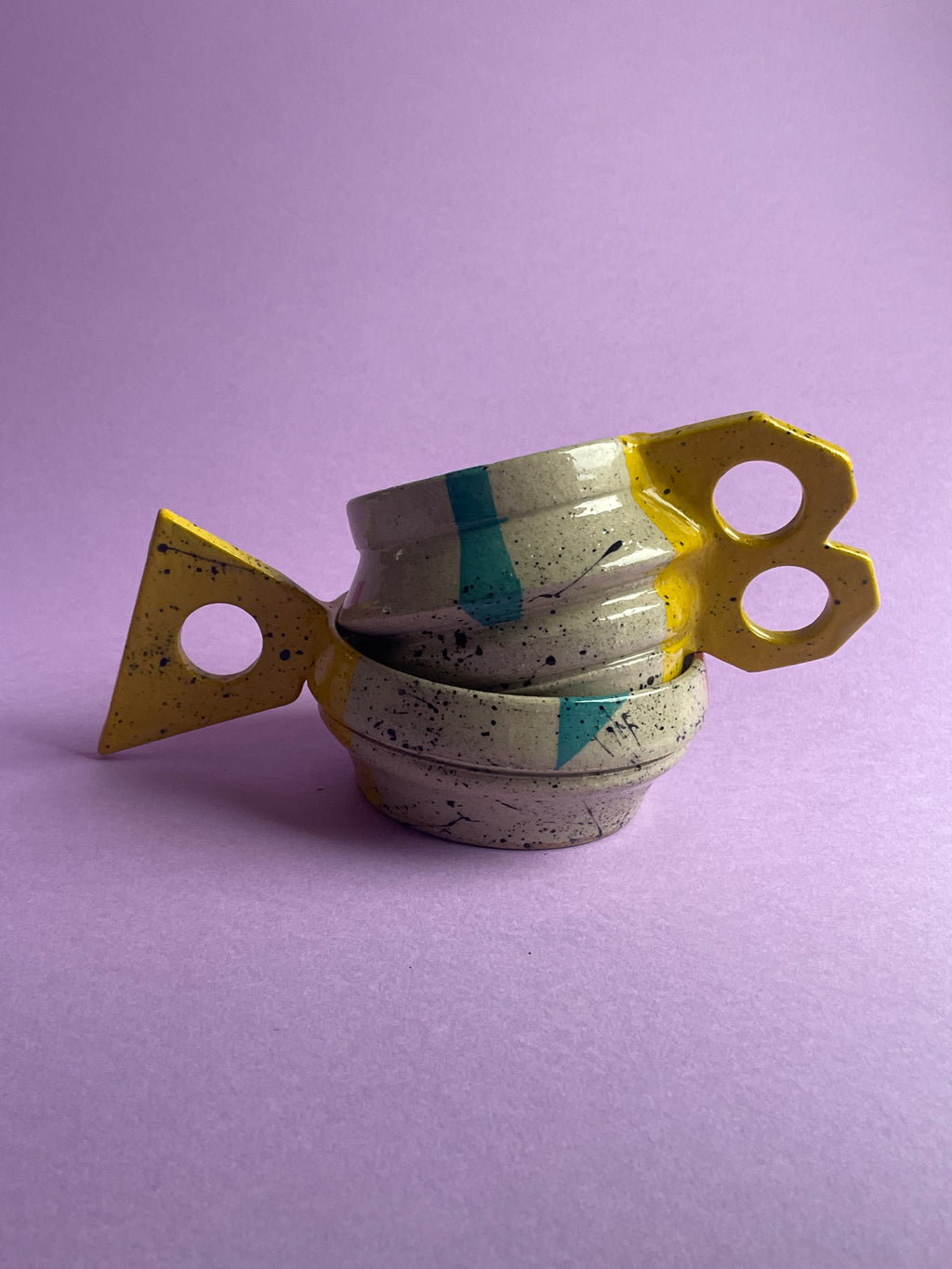 Flirty Mug- Yellow Handles