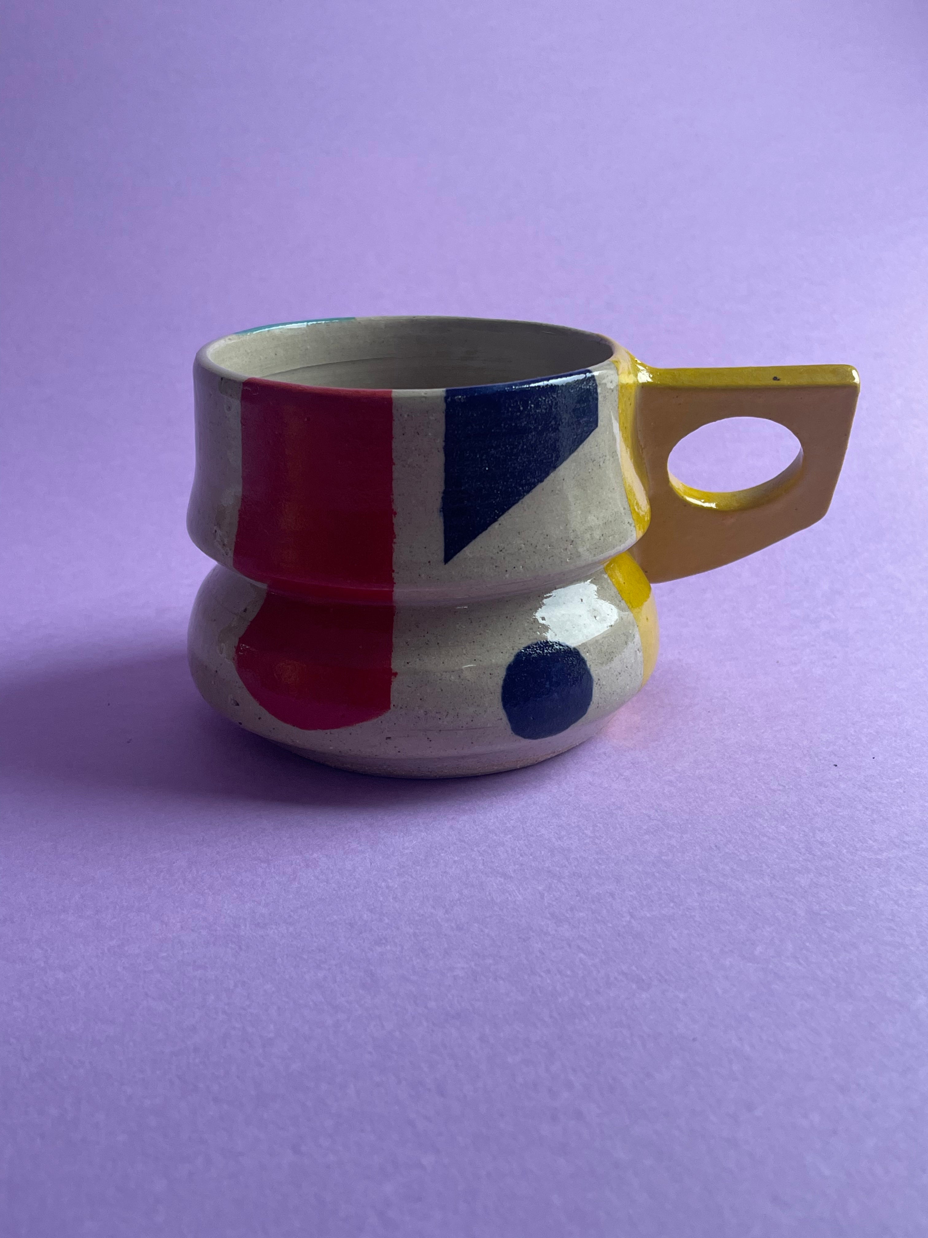 Flirty Mug- Yellow Handles