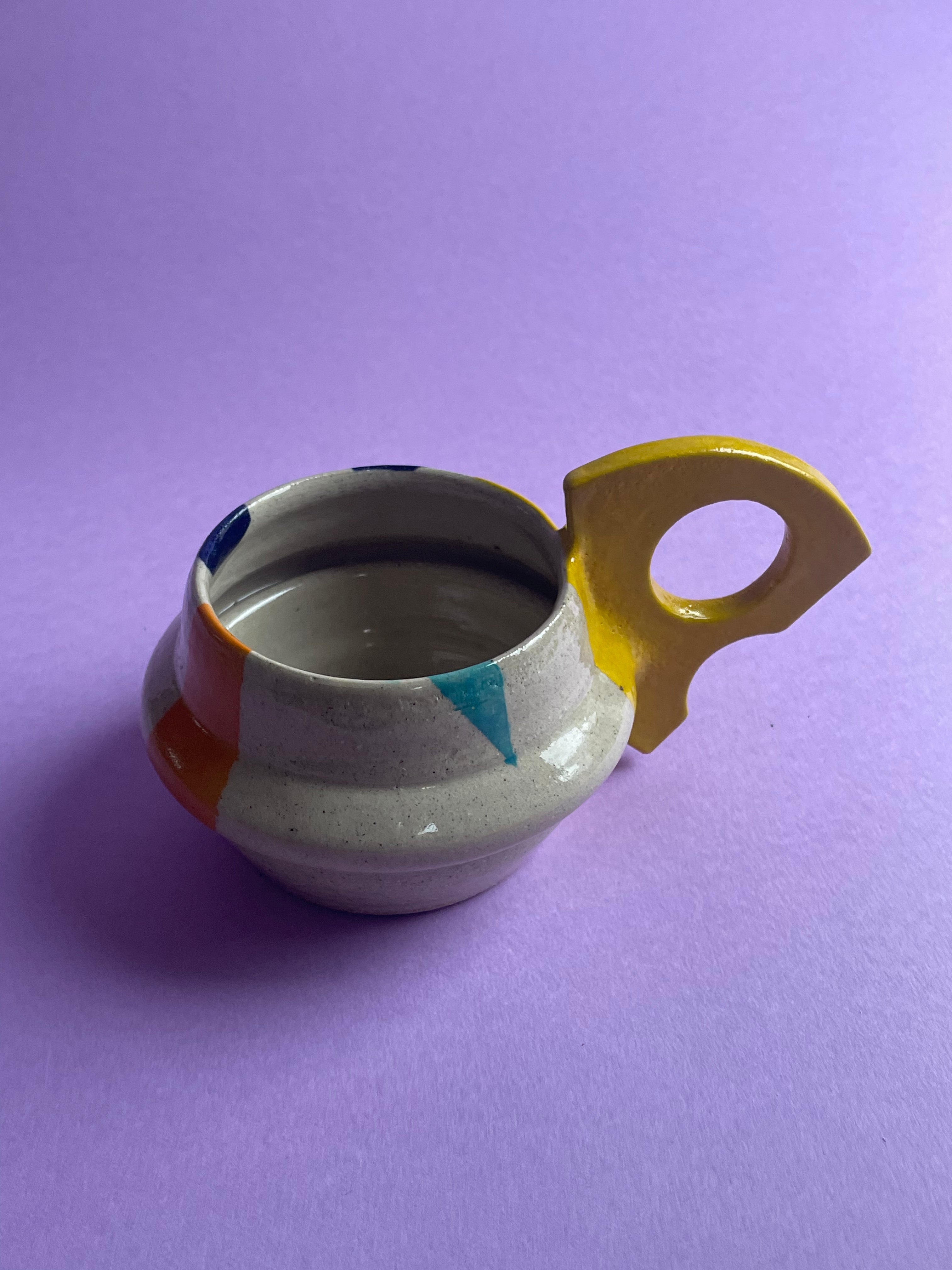Flirty Mug- Yellow Handles