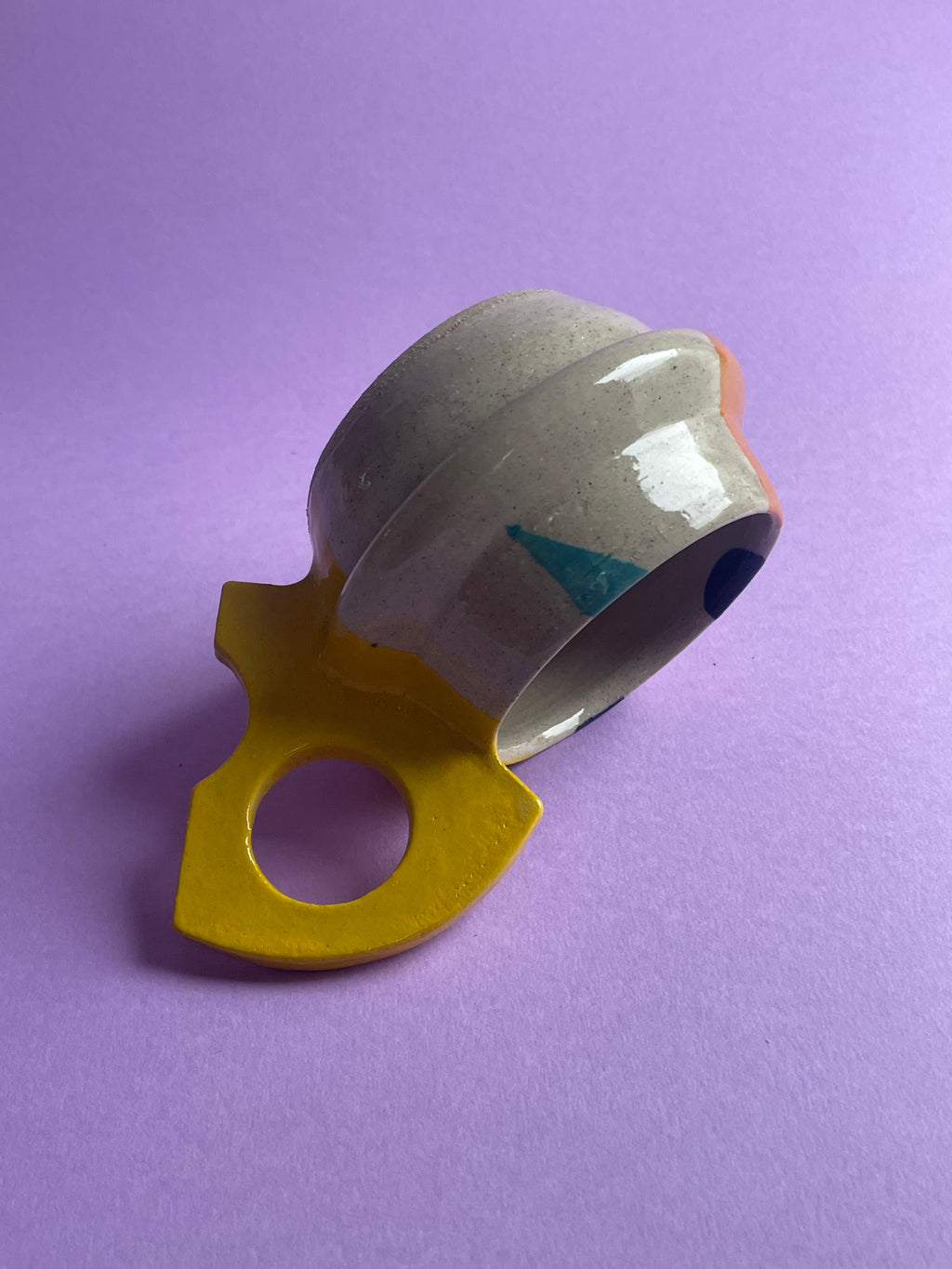 Flirty Mug- Yellow Handles