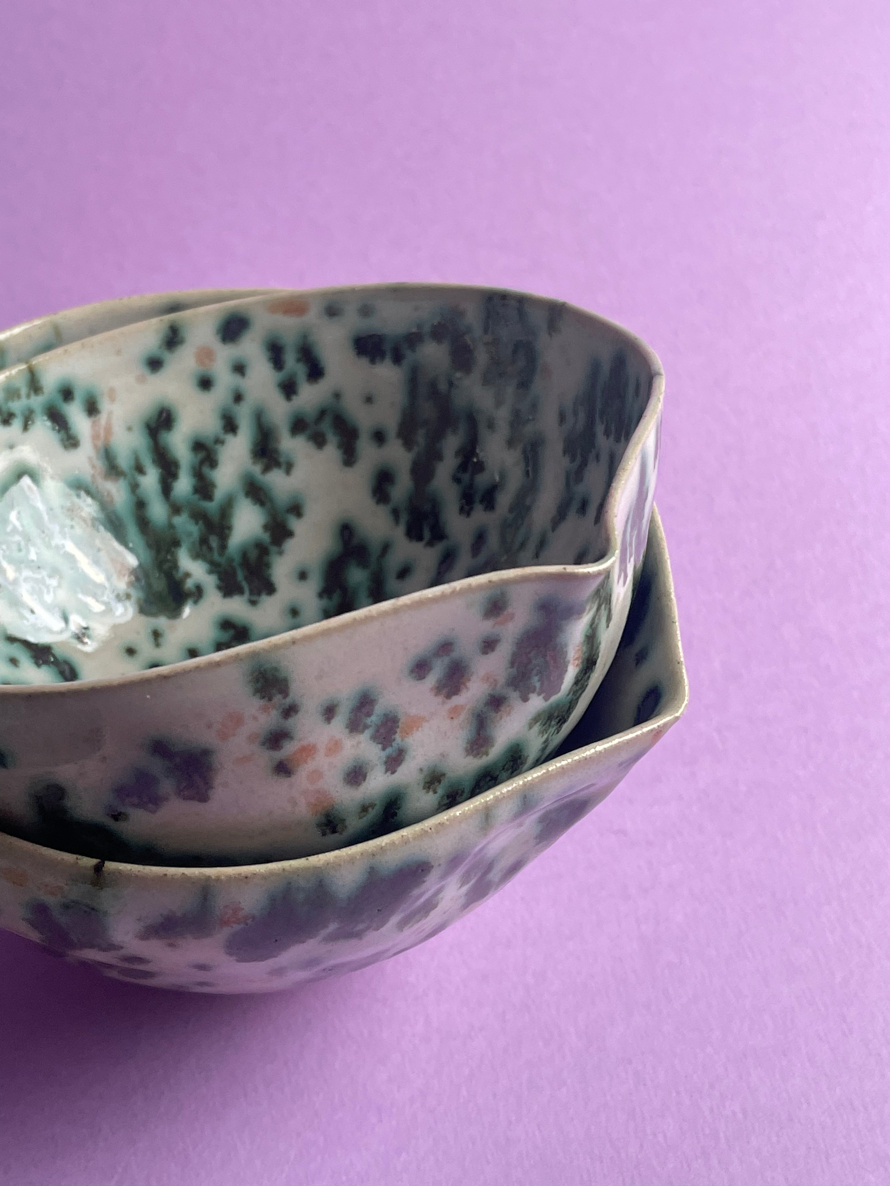 Set of VerdiGris Pouring Bowls