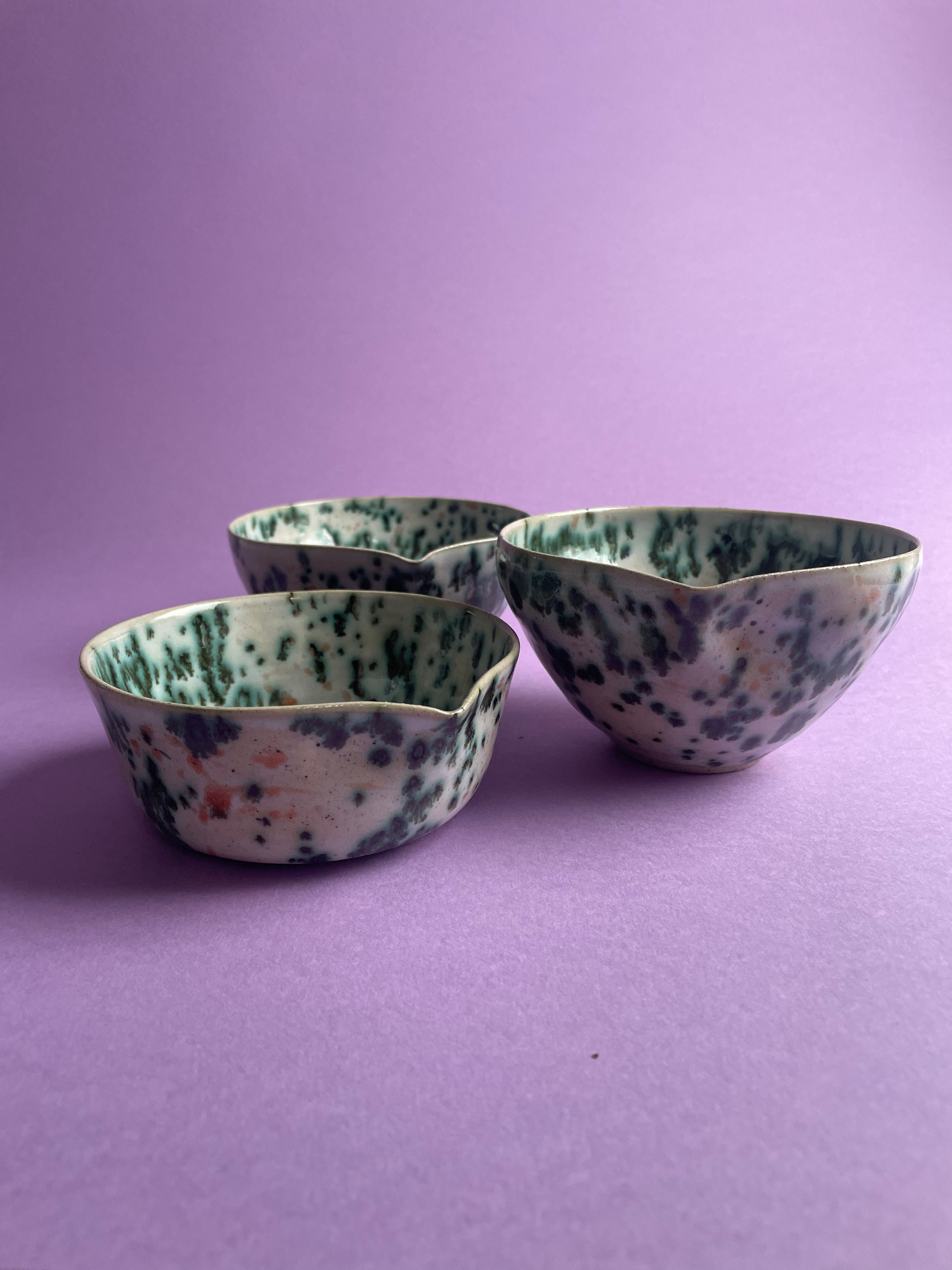 Set of VerdiGris Pouring Bowls
